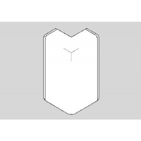Angle Extérieur pour Plinthe Electrique PVC hêtre 20x70 mm