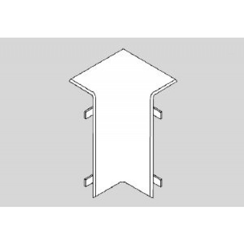Angle Intérieur pour Plinthe Electrique PVC 20x70 mm
