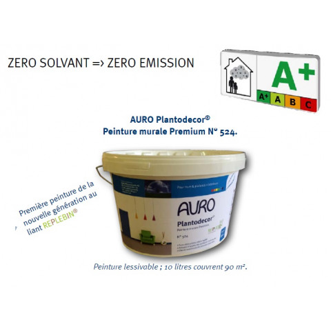 Peinture murale premium plantodecor® (nouvelle génération) 10 litres - n° 524