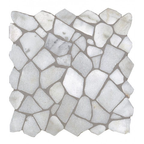 Mosaïque pierre naturelle crush - 30x30x0.8cm - Couleur au choix