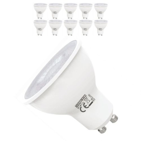 Lot de 10 ampoules led spot 4w gu10 (eq. 32w) 4200k