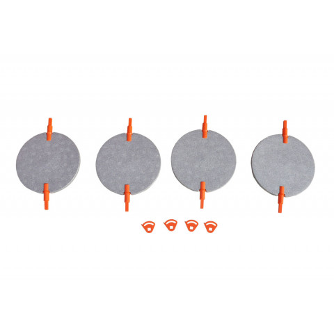 Lot de 4 volets de réglage de débit d'air - lot de 4 volets de réglage de débit d'air - diamètre 200-160mm + 2 volets diamètre 250mm