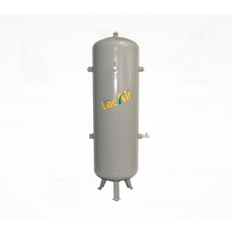 Cuve verticale peinte 500l 11bar + kit accessoires