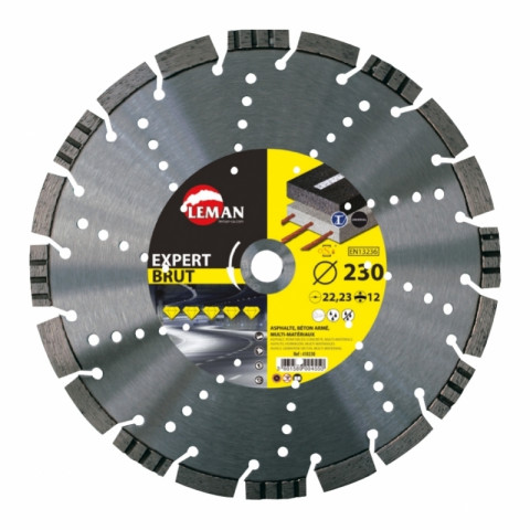 Disque diamant segments multimatériaux ø 125 x 22,23 x h 12 mm