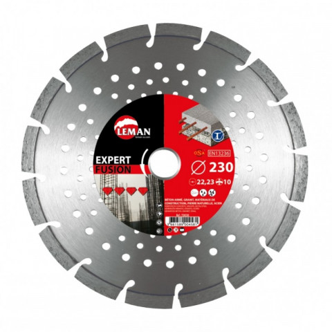 Disque diamant segments multimatériaux ø 115 x 22,23 x h 10 mm