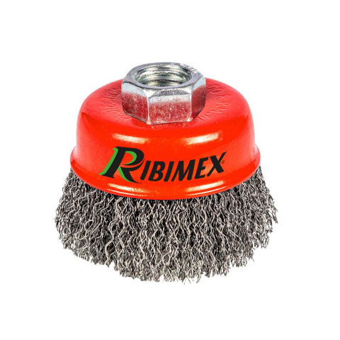 Brosse métallique pour meuleuse diamètre 75 mm Ribimex - PRBRM75