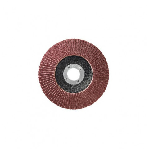 10 disques lamelles lamdisc convexe d.125x22,23mm a grain 120 support fibre