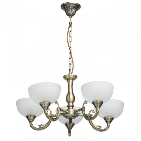 Chandelier laiton classic 5 ampoules 77 cm