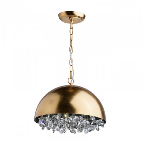 Suspension dorée flora 1 ampoule 92 cm