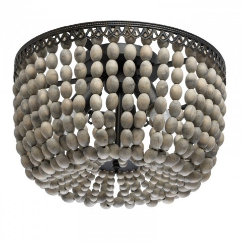 Plafonnier beige loft 3 ampoules 28 cm