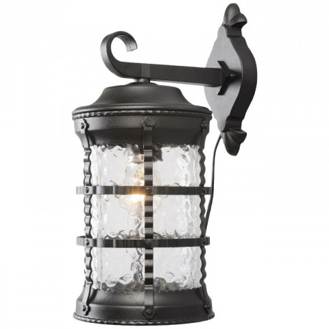 Applique d'extérieur noire street 1 ampoule 40 cm