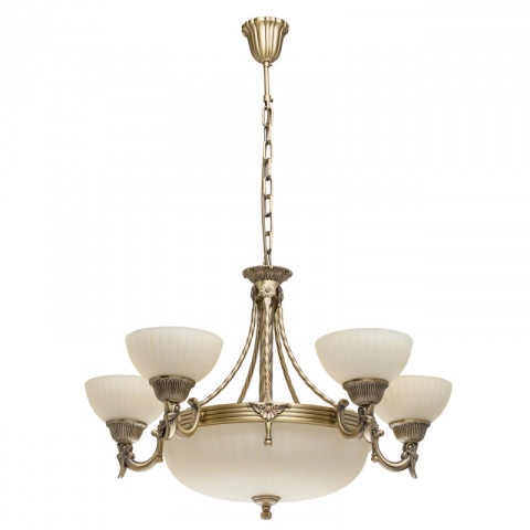 Chandelier laiton classic 5 ampoules 95 cm