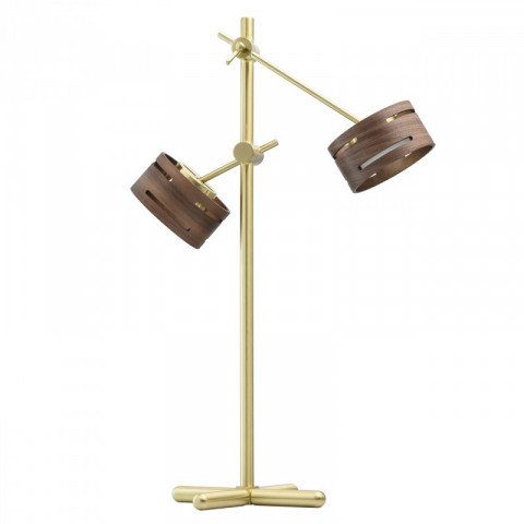 Lampe de table dorée megapolis 2 ampoules 57 cm