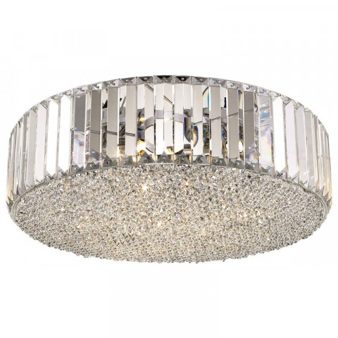 Plafonnier en cristal poole 5 lumières