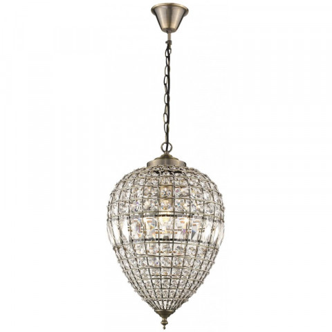 Lustre laiton antique craven arms h166 1 lumières
