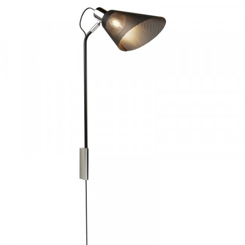 Applique plexus, chrome et noir