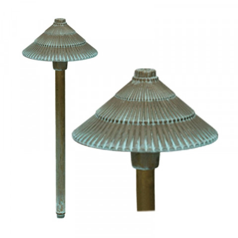 Borne bronze17, vert de gris, led