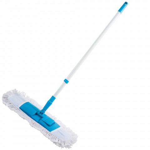 Balai rasant en coton manche téléscopique