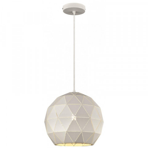 Suspension blanc derby l30 1 lumières