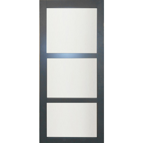 Porte coulissante en enrobe gris anthracite modèle 'blakeria' largeur 83 ral 7016