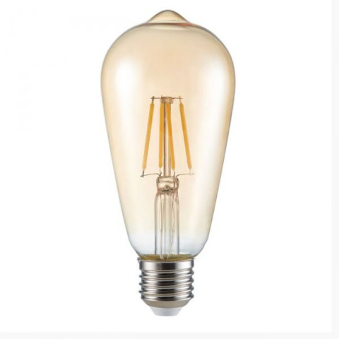 Ampoule led filament e27 st64 6 watt (eq. 50 watt) - couleur - blanc chaud 2500°k