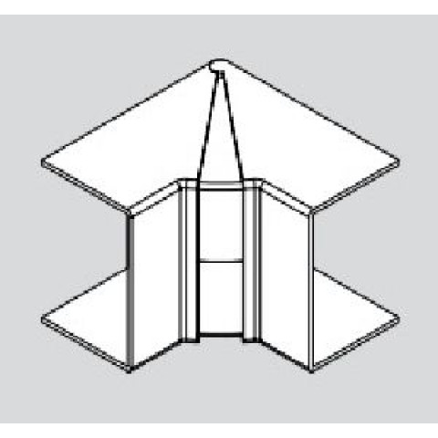 Angle intérieur variable pour Plinthe Electrique Appareillable PVC 65 x 130 mm