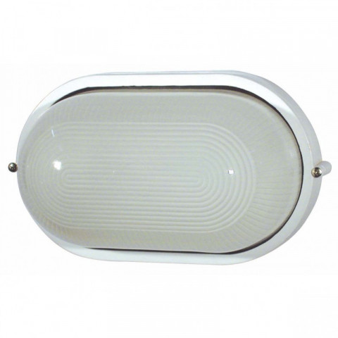 Aplique murale de jardin blanche derby 1 ampoule h11 cm