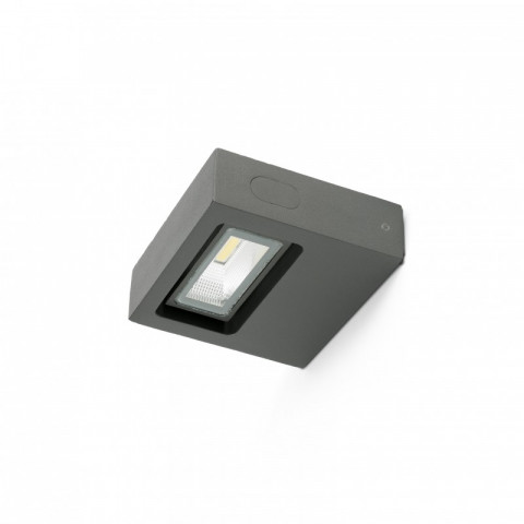Aplique murale de jardin gris foncé taima 1 ampoule