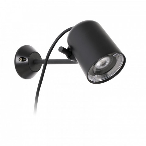 Aplique murale de jardin noire flow 1 ampoule
