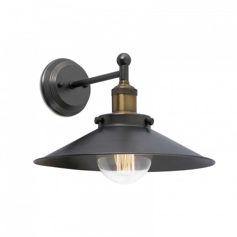 Aplique murale noire marlin 1 ampoule
