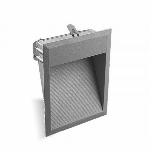 Applique 3w micenas path, aluminium et polycarbonate, gris