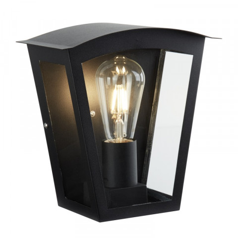 Applique box, en aluminium et verre, noir