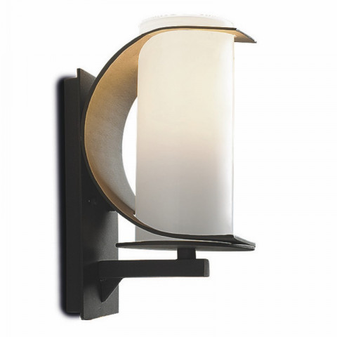 Applique ciri, aluminium et verre, noir