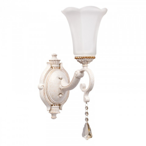 Applique murale blanche classic 1 ampoule 29 cm