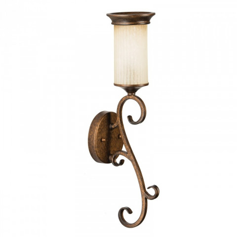 Applique murale marron country 1 ampoule 16 cm
