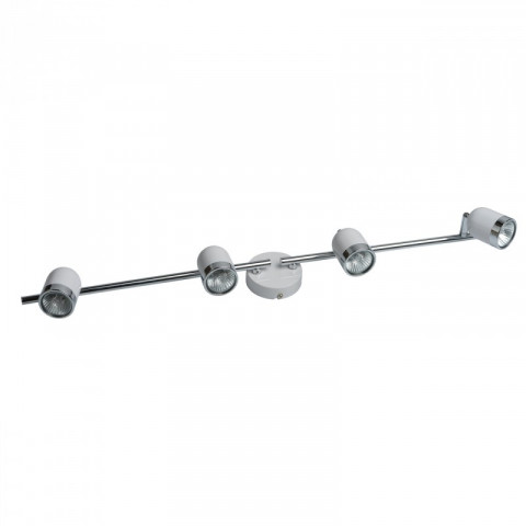 Spot blanc techno 4 ampoules 17 cm