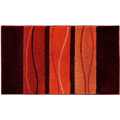 Tapis de salle de bain orly orange 60 x 100 cm