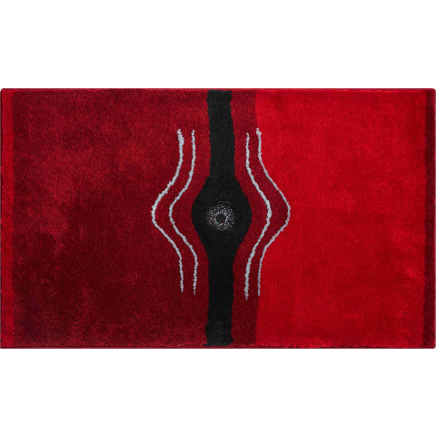Tapis de salle de bain crystal light rubis 70 x 120 cm