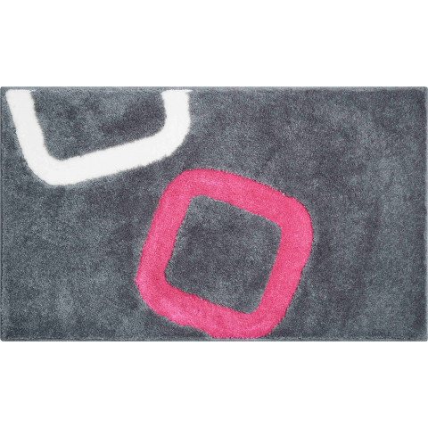 Tapis de salle de bain arolo rose 60 x 100 cm