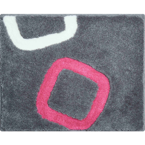 Tapis de salle de bain arolo rose 50 x 60 cm