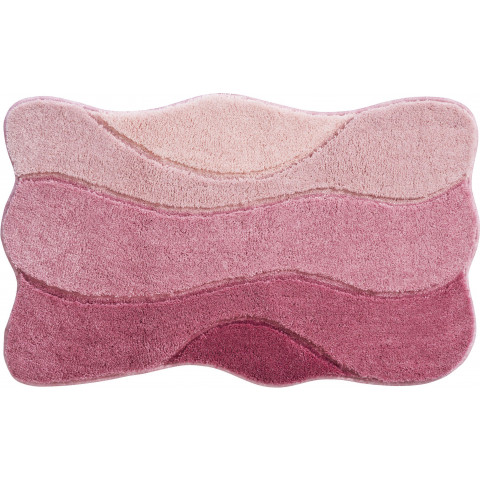 Tapis de salle de bain curts rose 80 x 140 cm