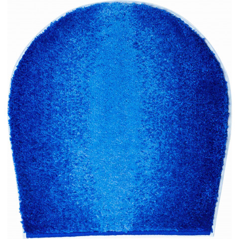 Tapis de salle de bain moon bleu housse pour abattant wc 47 x 50 cm