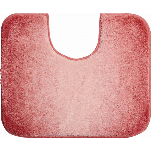 Tapis de salle de bain moon rose contour wc 50 x 60 cm