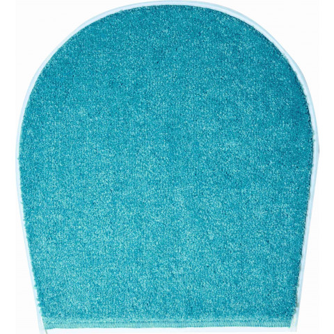 Tapis de salle de bain wings turquoise housse pour abattant wc 47 x 50 cm