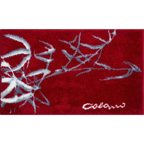 Tapis de salle de bain colani 23 rouge 70 x 120 cm
