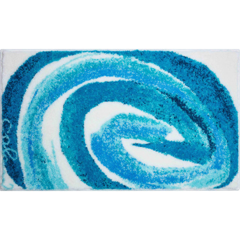 Tapis de salle de bain colani 42 turquoise 60 x 100 cm