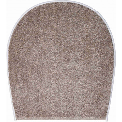 Tapis de salle de bain barcelona beige housse pour abattant wc 47 x 50 cm