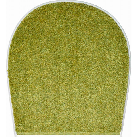 Tapis de salle de bain bona vert housse pour abattant wc 47 x 50 cm