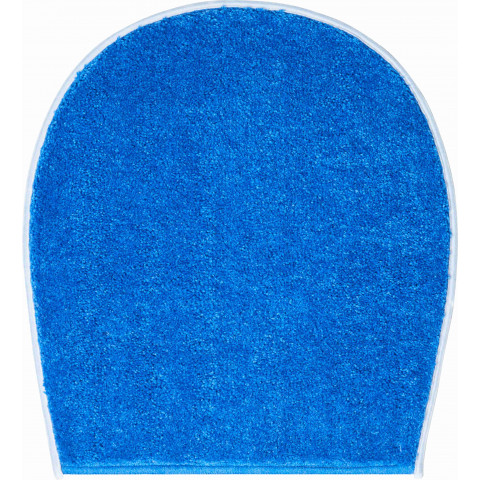 Tapis de salle de bain bona bleu housse pour abattant wc 47 x 50 cm