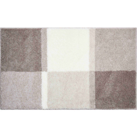 Tapis de salle de bain fantasie beige 60 x 100 cm